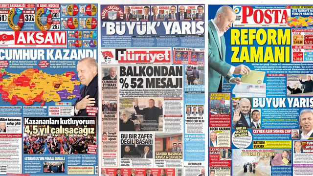 Gazeteler, seçimleri böyle gördü