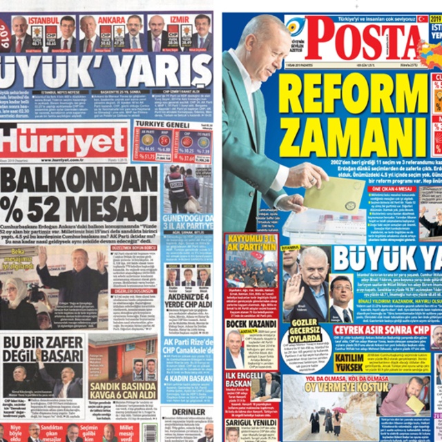 Gazeteler, seçimleri böyle gördü