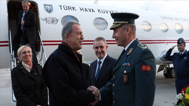 Milli Savunma Bakanı Akar, Kuzey Makedonya'da