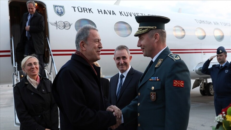 Milli Savunma Bakanı Akar, Kuzey Makedonya'da