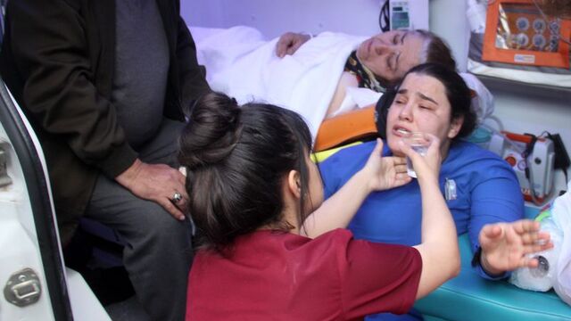 Yardım için giden ambulansta feci anlar!