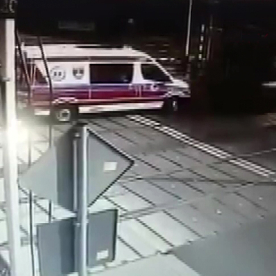 Raya lastiği takıldı... İşte o korkunç an!