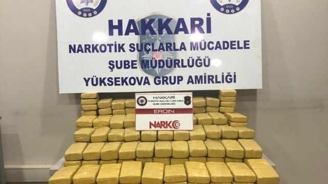 Hakkari'de uyuşturucu operasyonu