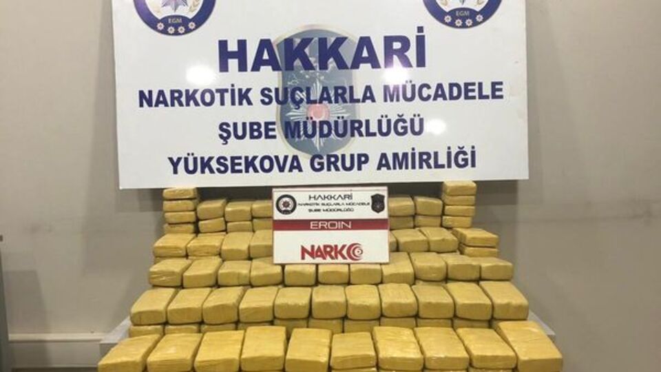 Hakkari'de uyuşturucu operasyonu