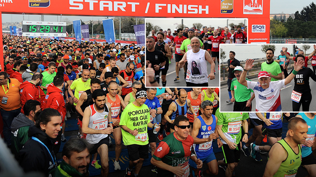 Maratondan renkli kareler!