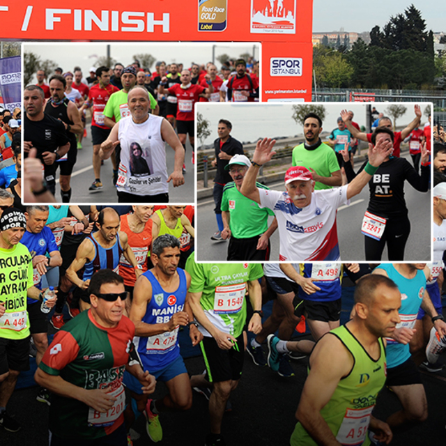 Maratondan renkli kareler!