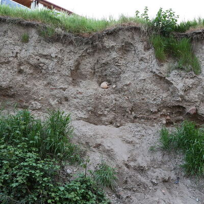 Göçükte ortaya çıkan görüntü korkuttu