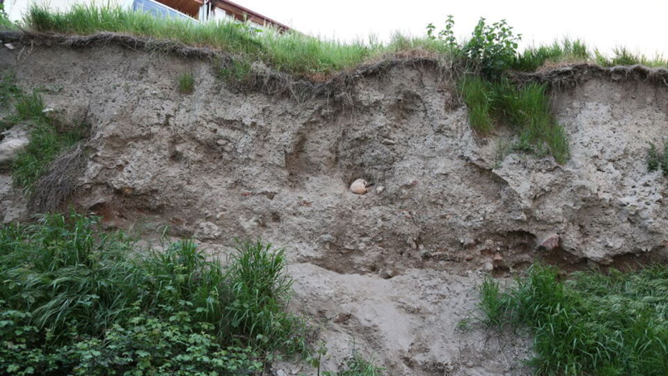 Göçükte ortaya çıkan görüntü korkuttu