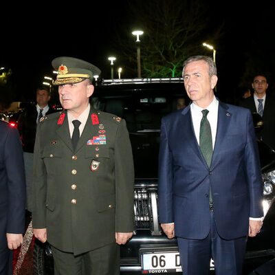 Cumhurbaşkanı Erdoğan'ı karşıladı