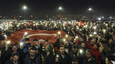 Uber şoförlerinden protesto