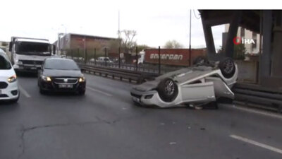 Beylikdüzü'nde feci kaza! Trafik kilit