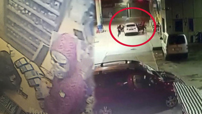 Akaryakıt istasyonunu soydular kaçarken paraları düşürdüler