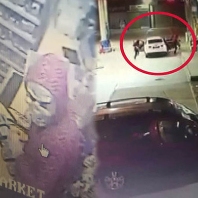 Akaryakıt istasyonunu soydular kaçarken paraları düşürdüler