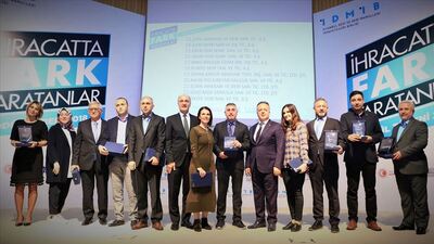 'İhracatta Fark Yaratanlar' ödüllerini aldı