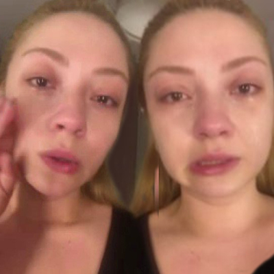 Ünlü şarkıcının gözyaşları