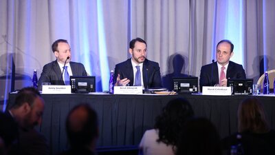 Bakan Albayrak ABD'de yatırımcı toplantısında