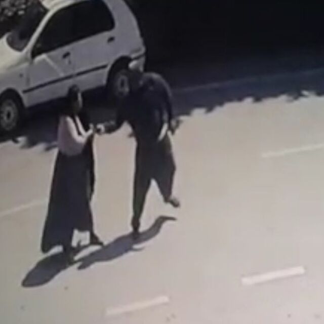 Kendini dışarı attı ama kaçamadı