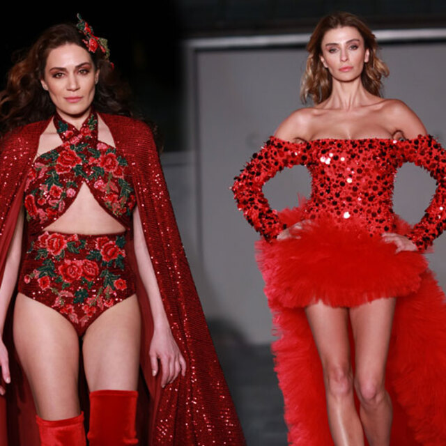 İki Özge aynı podyumda