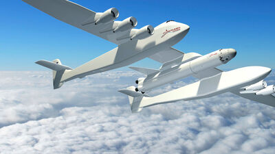 Dünyanın en büyük uçağı ilk uçuşunu yaptı