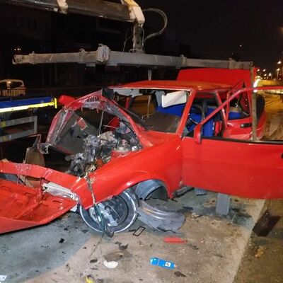 Başkent'te feci kaza! 1'i bebek 3 yaralı