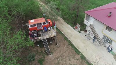 Bir babanın kızları için yaptığı büyük sürpriz