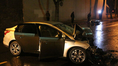 Otomobilin altında 400 metre sürüklendi!