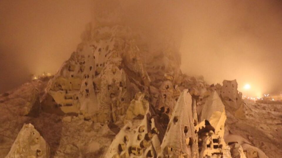 Kapadokya'da "kar baharı"