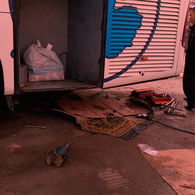 Tamir ederken kriko kaydı! Sonrası korkunç!