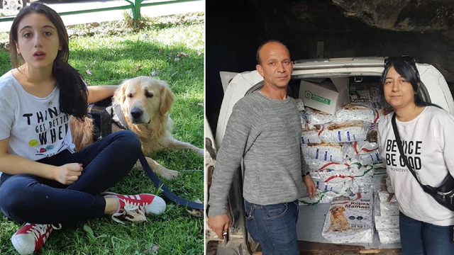 Nehir için 5 ton mama dağıttılar!