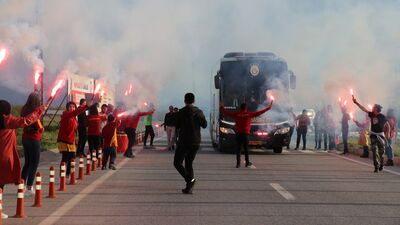 Galatasaray kafilesi, Malatya'da