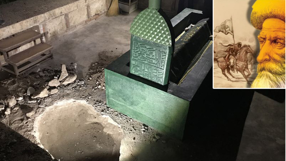 600 yıllık türbeyi soymaya kalktılar!