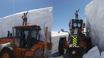 Nisan sonunda 5 metre kar!