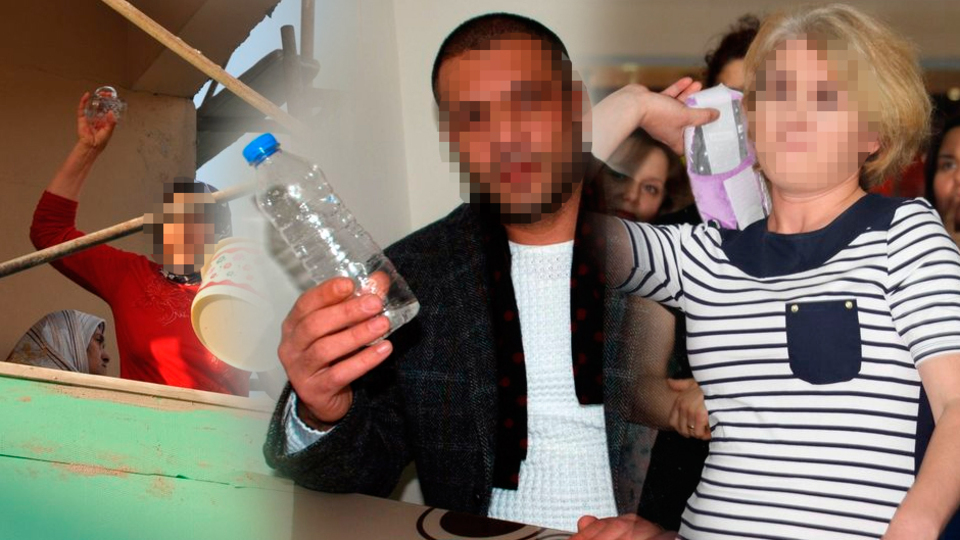 Hepsi silah sayıldı! Terlik, bardak, pet şişe...