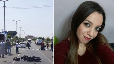 Genç kadın yola savruldu!