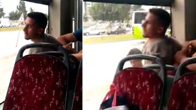 Taciz şüphelisini yolcular yakaladı!