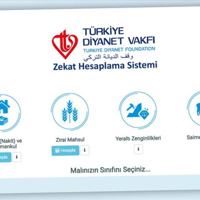 TDV'den Zekat Hesaplama sistemi