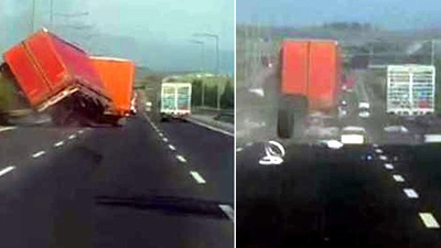 Kontrolden çıkan TIR dehşet saçtı!