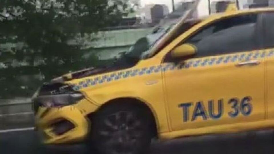 Kaputu açık giden sürücü yakalandı!