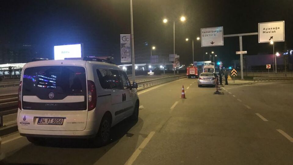 Sarıyer'de doğalgaz borusu patladı