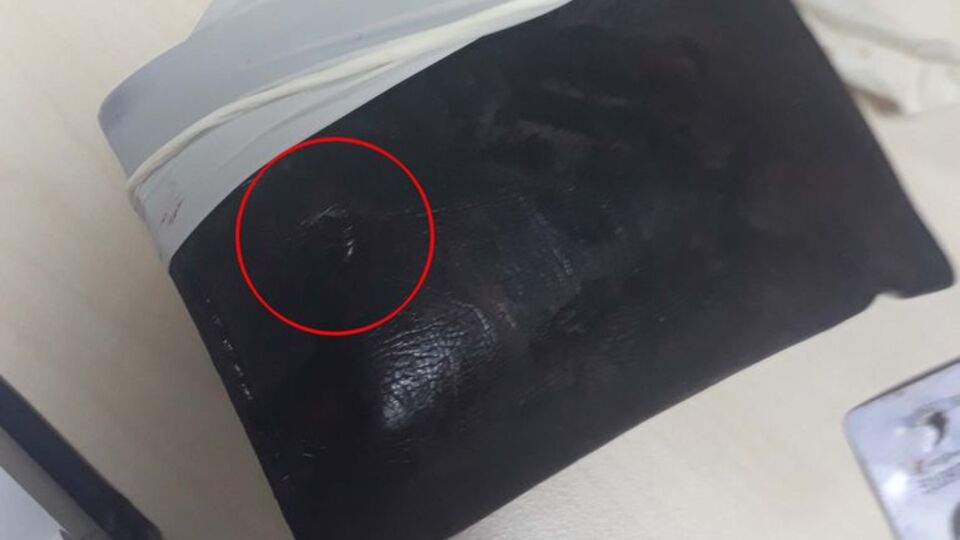 Hayat kurtaran cüzdan!