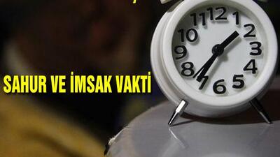 Eskişehir sahur saatleri 2019!