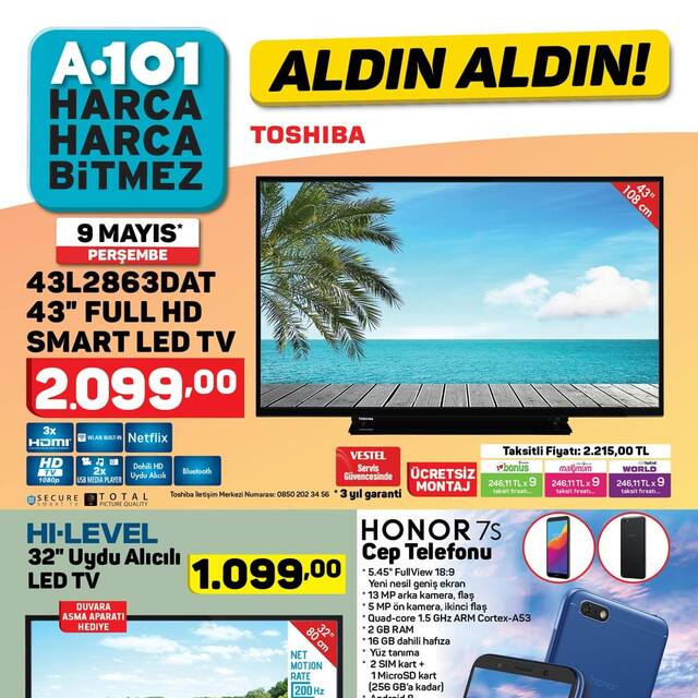 A101 9 Mayıs aktüel ürünler kataloğu!
