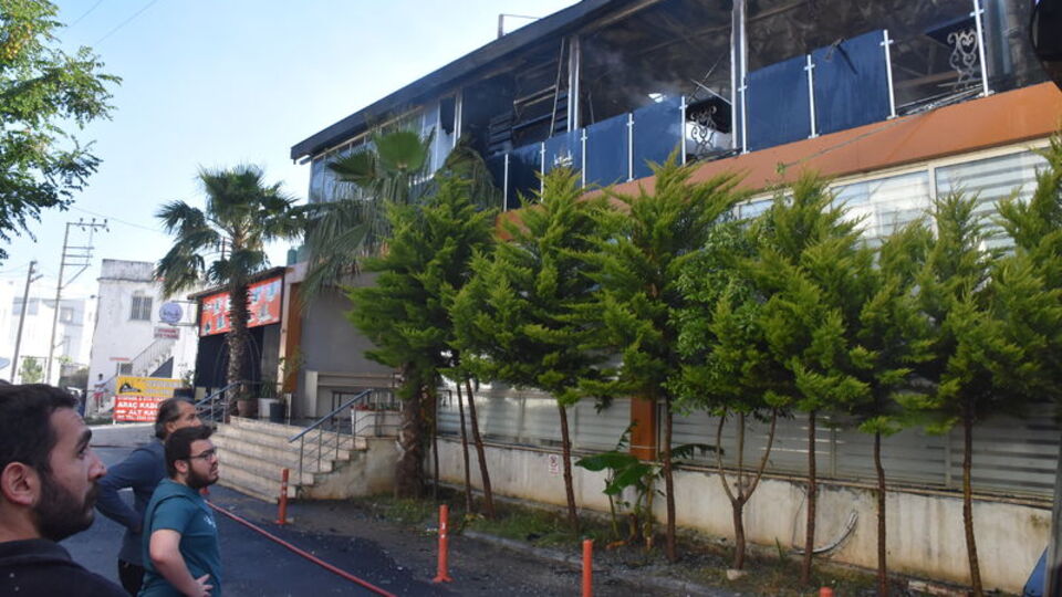 Bodrum'da restoranda yangın