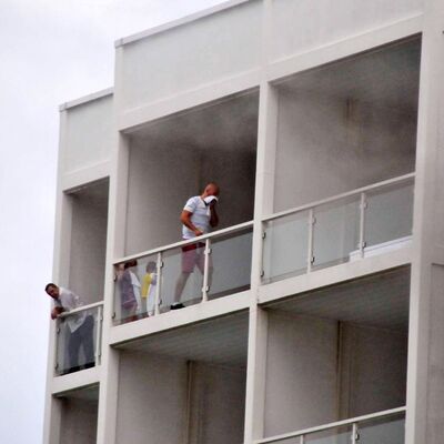 Otelde korku dolu anlar!