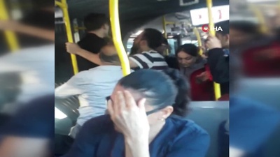 Metrobüste koltuk kavgası