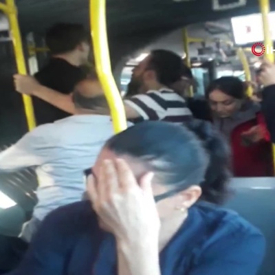 Metrobüste koltuk kavgası