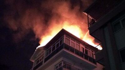 Ankara'da korkutan yangın