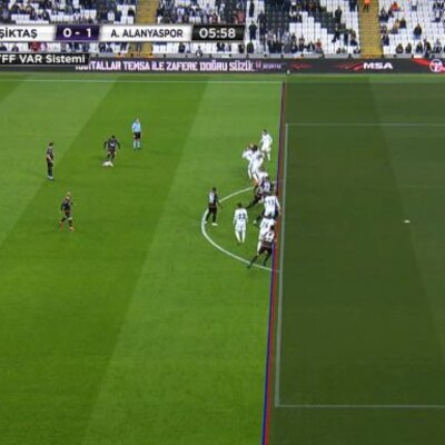 Alanya'nın golü iptal edildi, Beşiktaşlılar kızdı!