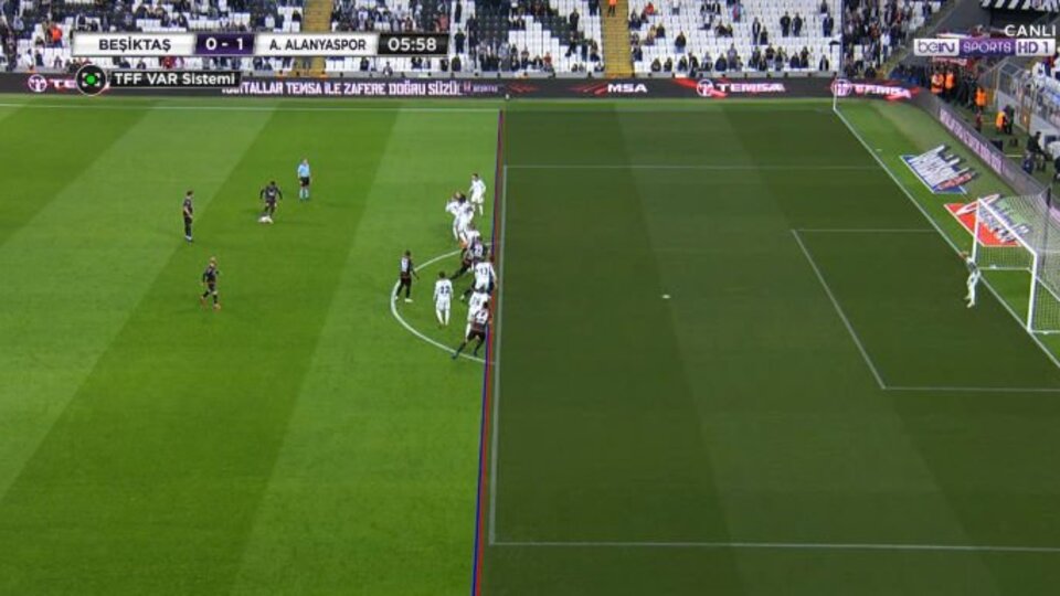 Alanya'nın golü iptal edildi, Beşiktaşlılar kızdı!