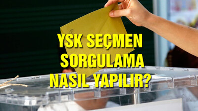 YSK seçmen kaydı sorgulama işlemi